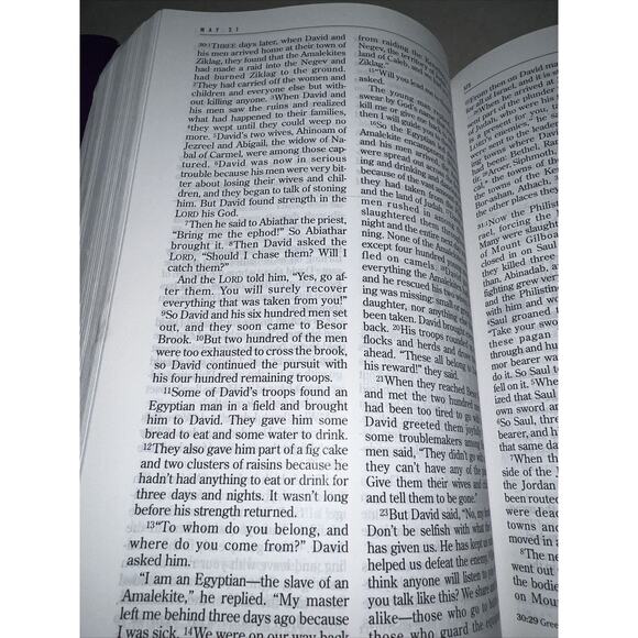 The One Year Bible Fifteenth Anniversary Edition NLT By Tyndale - Picture 5 of 11